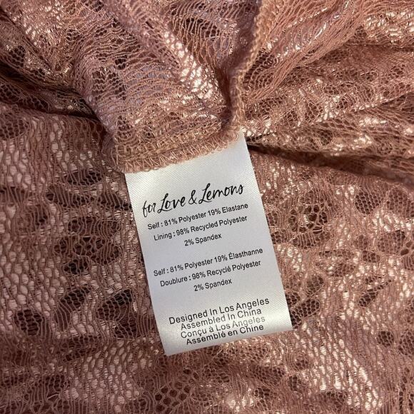 For Love & Lemons Shai Crystal Embellished Floral Tiered Maxi Dress Sz Medium - Picture 11 of 11